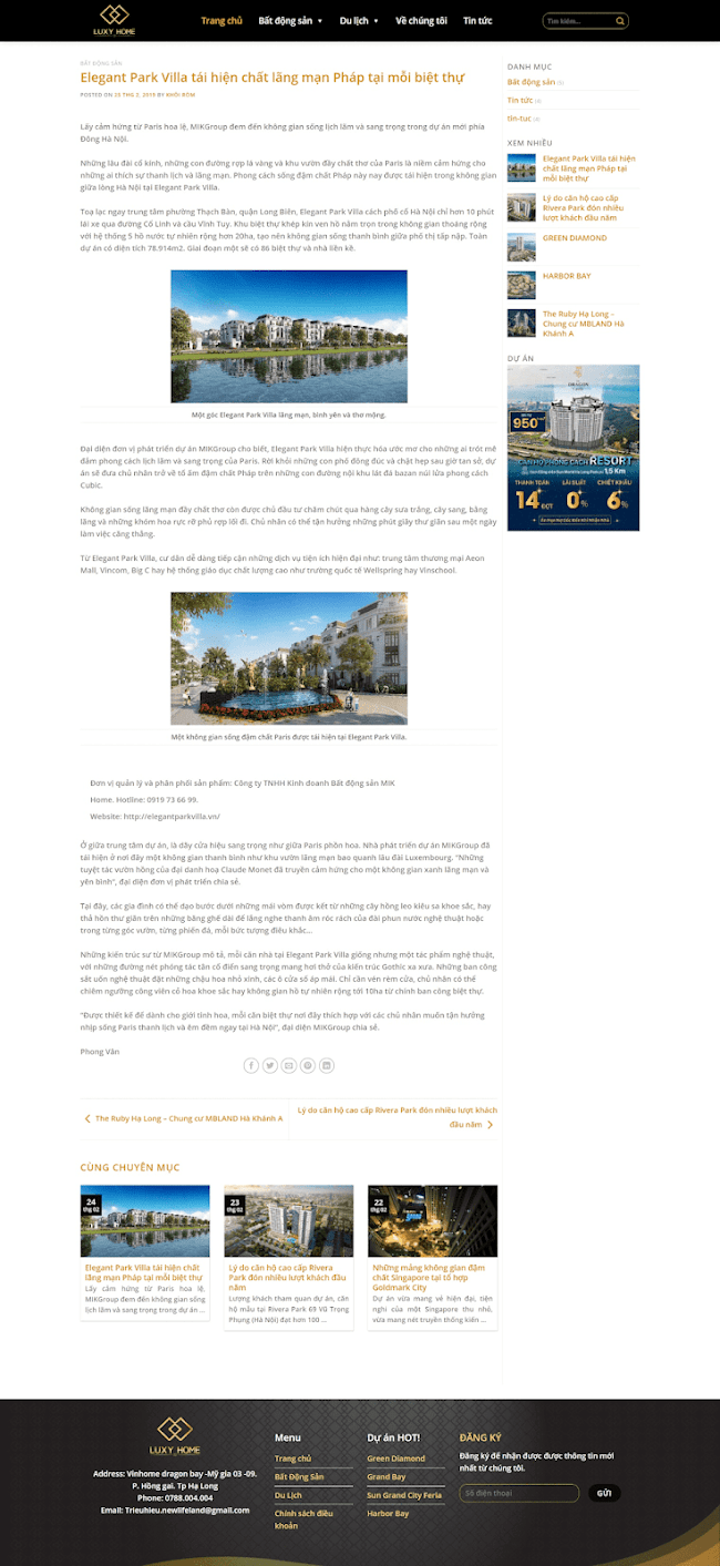 Template blogspot bất động sản Luxy Home Template blogspot bất động sản Luxy Home